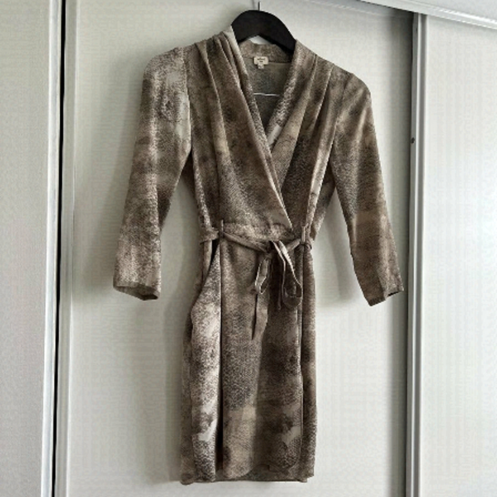 Wilfred | Python Print Wrap Dress